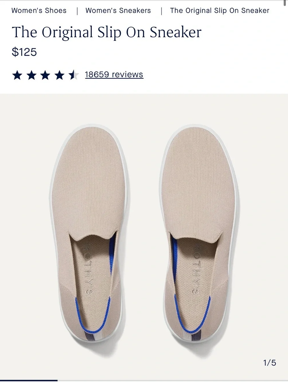 Rothy's Slip-On Loafers in Sand
